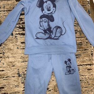 Disney Blue Mickey Mouse Pajama Set